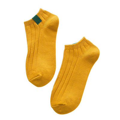 Factory Wholesale Custom Cotton Ankle Socks Fashion Women Woven Label Socks