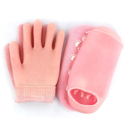 China Socks Manufacturer Custom Gel Socks and Gloves Set