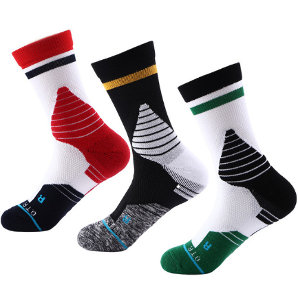 Boys Athletic Socks Grey Sports Socks Wool Athletic Socks Long Basketball Socks
